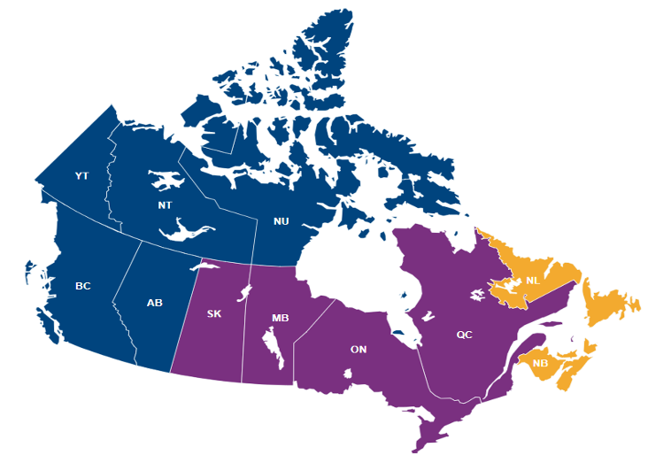 Canada Sales Territory Map